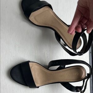 Cityclassified Black Strappy Sandals